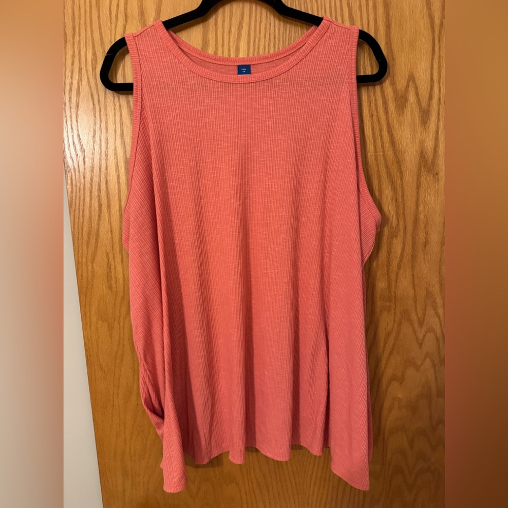 Sleeveless Coral Top